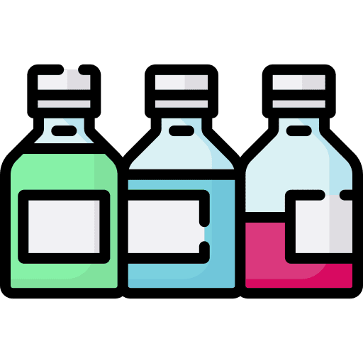 Tempera liquid bottle paint icon