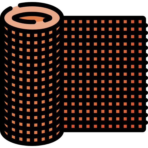 Burlap material hobbies and free time textile icon