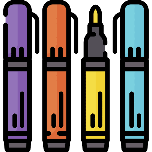 Highlighter drawing stationery highlighter icon