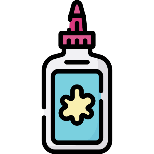 Liquid glue education bottle crafts icon