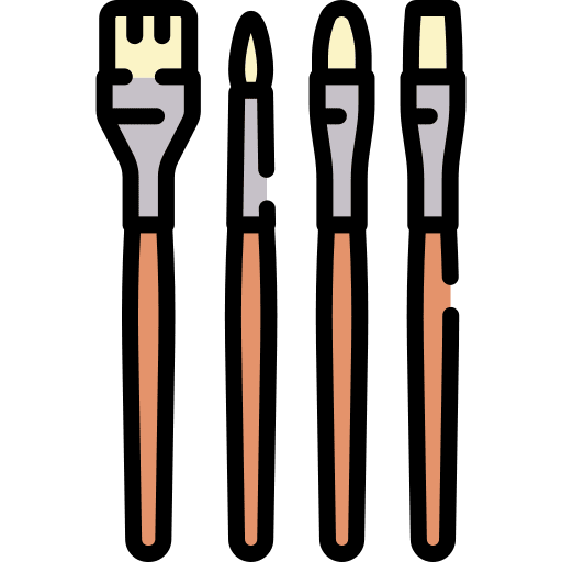 Paint brushes painting painter brush icon