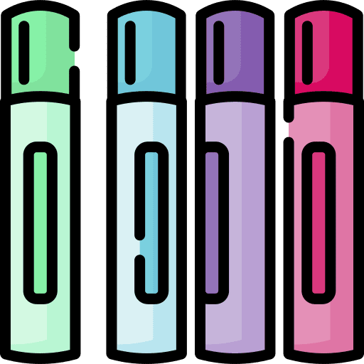 Pastels pencil art school icon