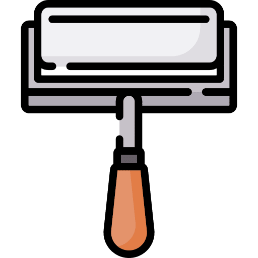 Roller paint ink roller utensil icon