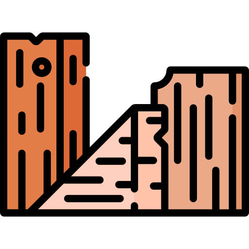 Wood hobbies and free time diy scrap icon