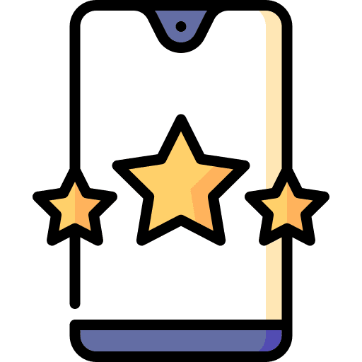 Stars marketing mobile phone stars icon