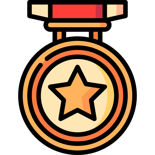 Medal star winner reward icon