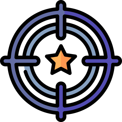 Target star target marketing icon