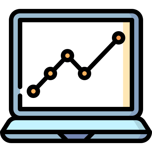 Statistics statistics business and finance technology icon