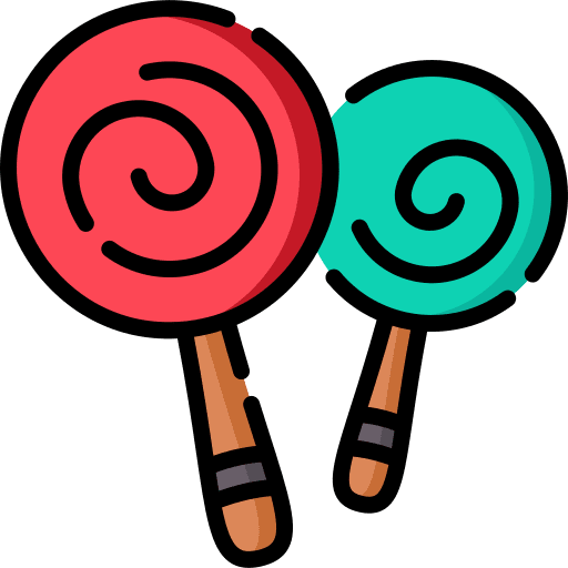 Lollipop sugar sweet trick or treat icon
