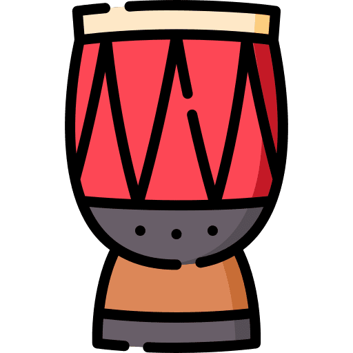 Drum percussion orchestra musical instrument icon