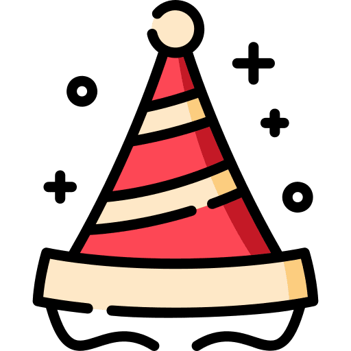 Hat party hat birthday entertainment icon