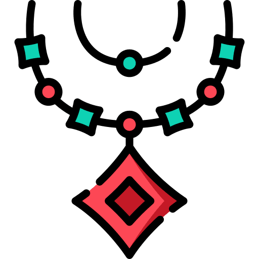 Necklace fashion heart necklace icon