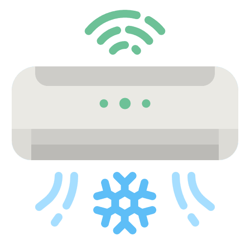 Air conditioner electronics air conditioning wifi icon