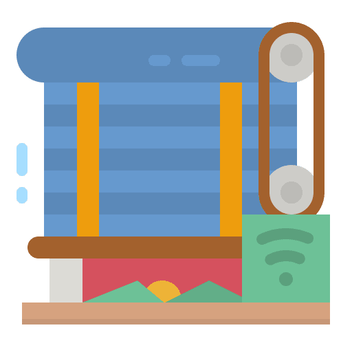 Blind decoration shutters blind icon