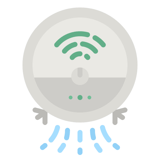 Vacuum cleaner housekeeping electronics robot icon