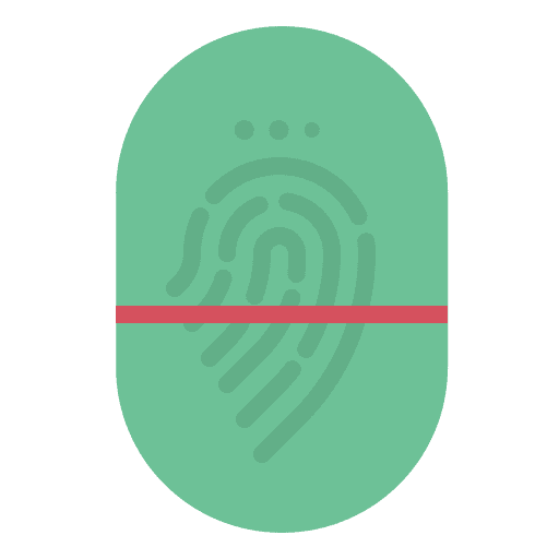 Fingerprint fingerprint finger scan icon