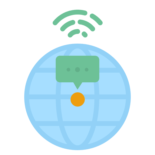 Global network wifi worldwide world icon