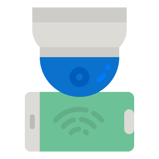 Security camera internet electronics wifi signal icon