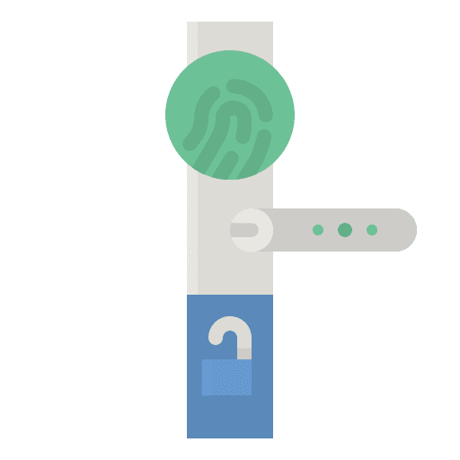Smart door smart door fingerprint touch icon
