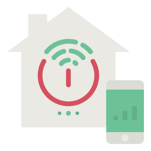 Smart home smart house internet of things real estate icon