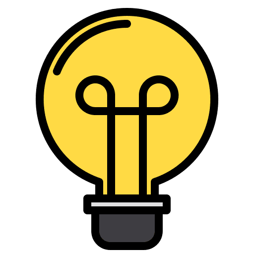 Idea project electronics concept icon