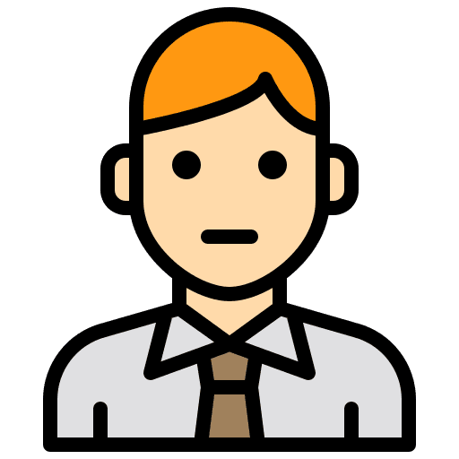 Manager redhead business man sales person icon