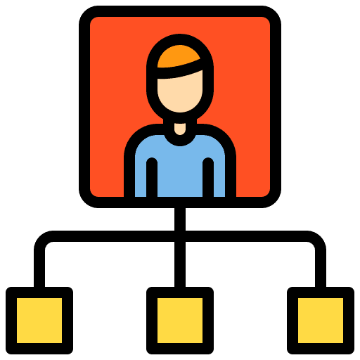 Flowchart business and finance user flowchart icon
