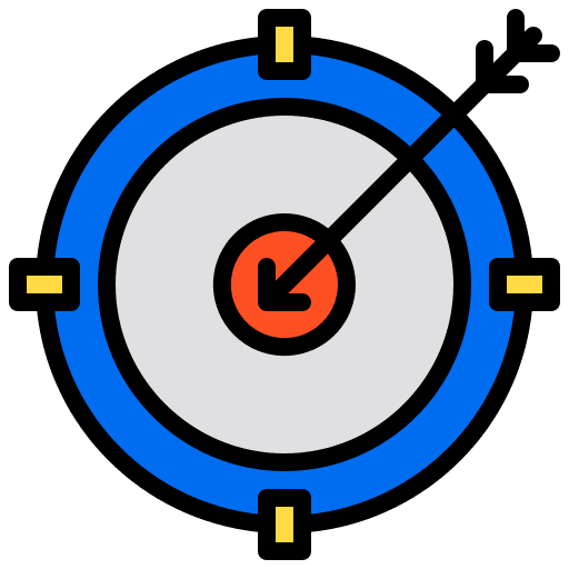 Target business and finance dart target icon