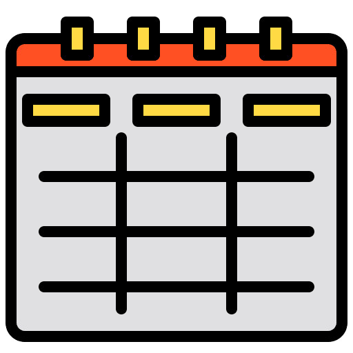 Schedule project management business schedule icon
