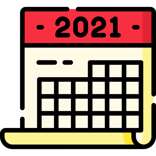 Calendar 2021 organization administration icon