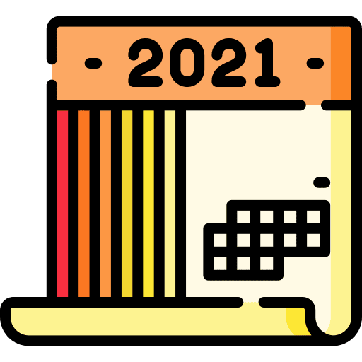 Calendar schedule administration 2021 icon