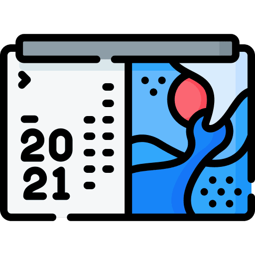 Calendar schedule administration time and date icon
