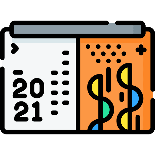Calendar schedule administration time and date icon