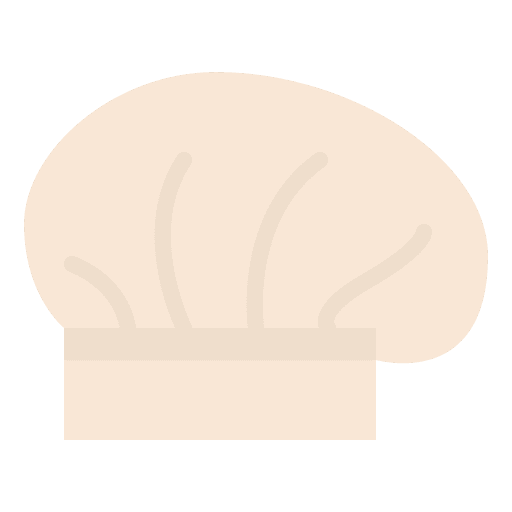 Chef hat kitchen utensils cooking cook icon