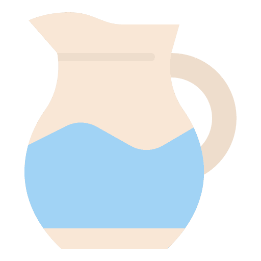 Water jar cooking food and restaurant water jar icon