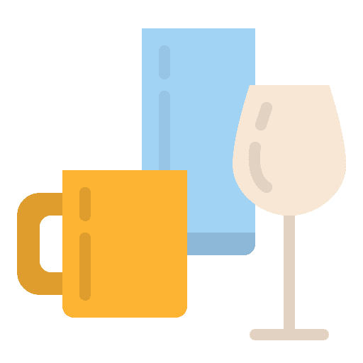 Glasses kitchenware mugs glasses icon