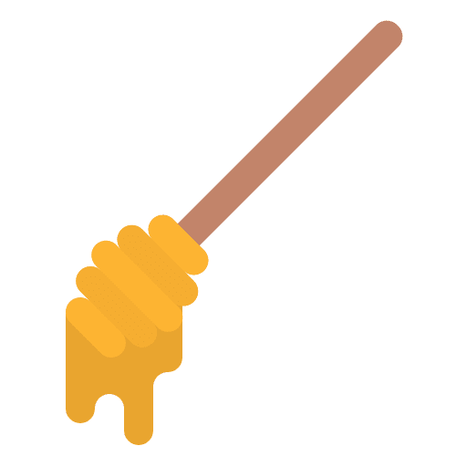 Honey dipper kitchenware food and restaurant cooking icon