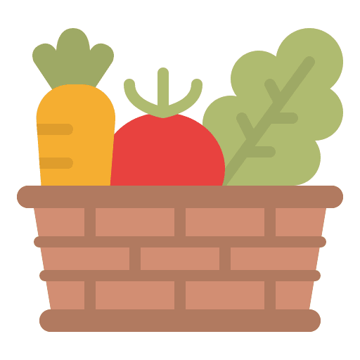 Vegetable box basket vegetable box kitchen tool icon
