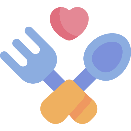 Feeding feeding kid and baby set icon