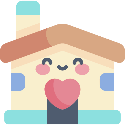Home happy house buildings family icon
