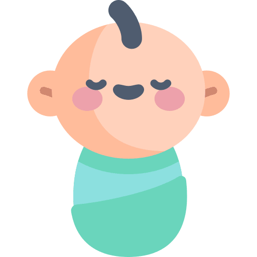 Baby boy baby user icon