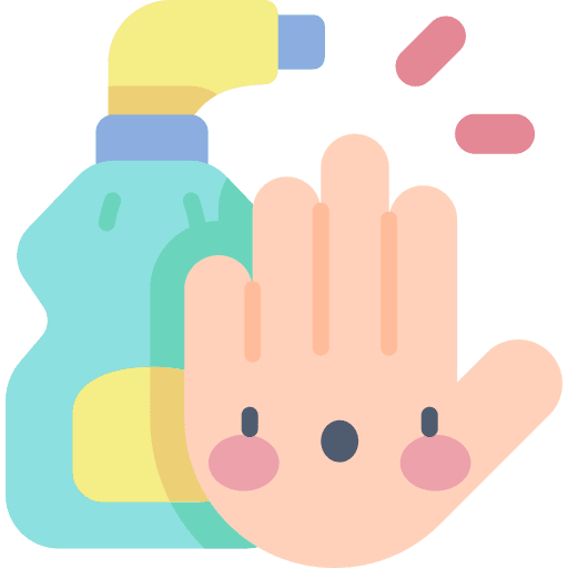 Detergent warning wash cleaning spray icon