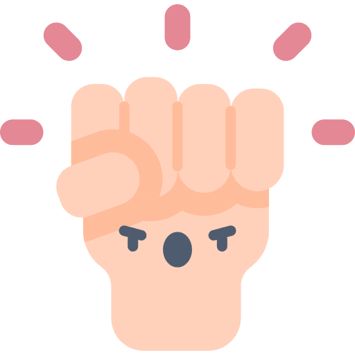 Fist fist empowerment manifestation icon