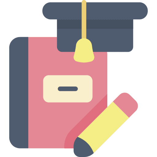 Education study knowledge pen icon