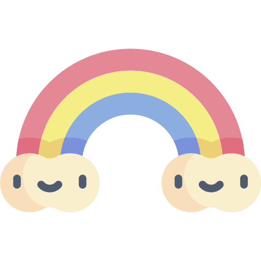 Rainbow climate spring rainbow icon