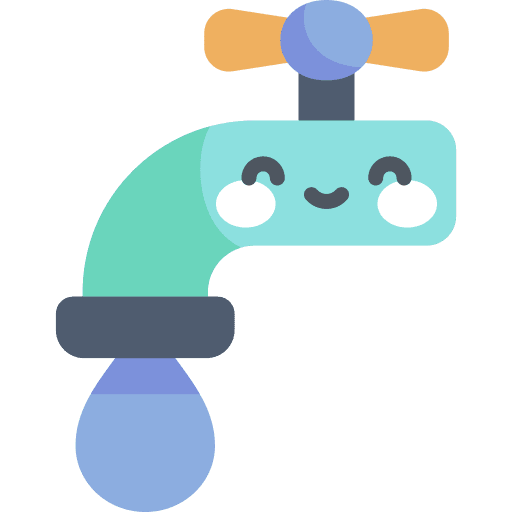 Water tap bathroom water faucet icon