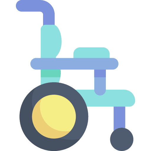 Wheelchair inclusive wheelchair doctor icon
