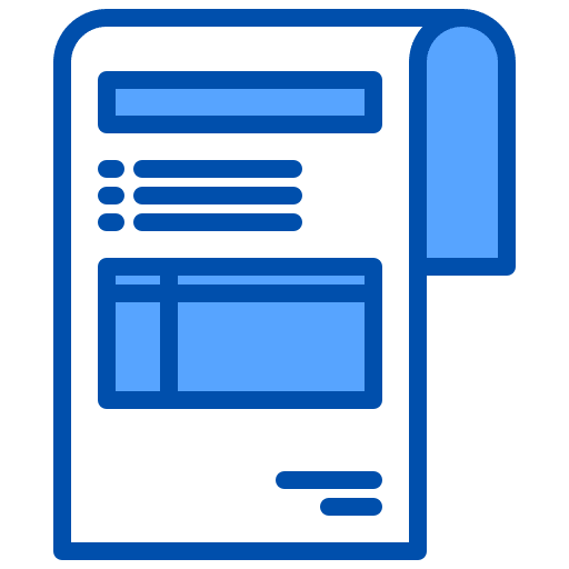 Invoice payment validating ticket receipt icon