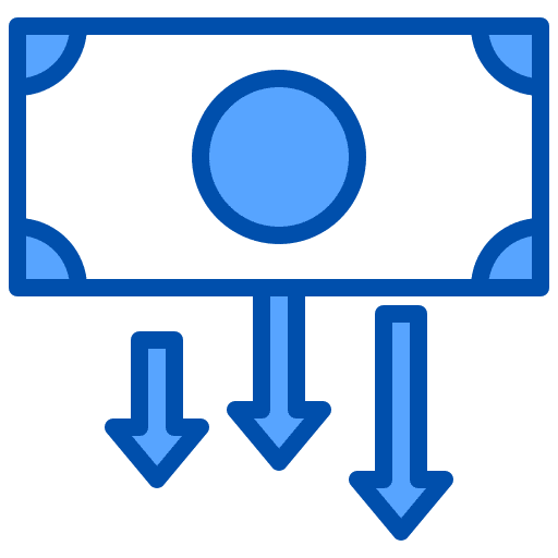 Cash withdrawal withdraw accounting money icon