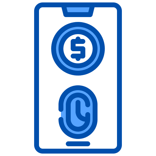 Finger scan business and finance detective prints icon